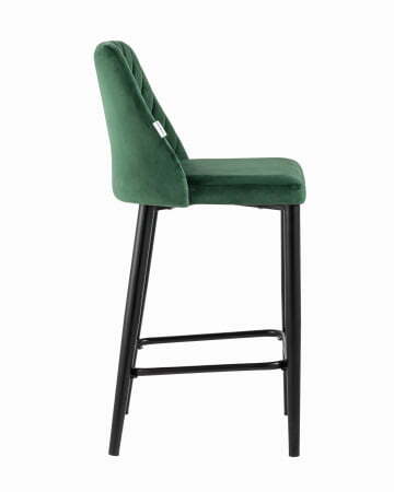 Стул полубарный Диего велюр зеленый (Стул полубарный Диего зеленый)