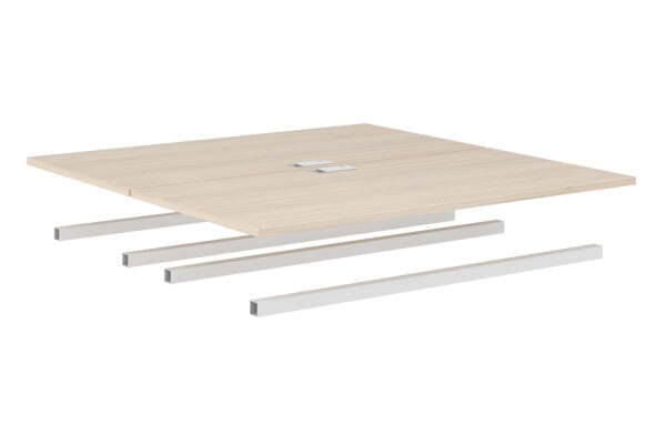 Столешница двойная для экрана на кронштейнах Target TAR232 1402x1440x25 (RovereБелый)