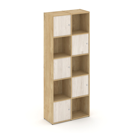 Стеллаж Locker Plus LK.K-008 798x350x1983 (Тиквуд Светлый | Денвер Светлый)