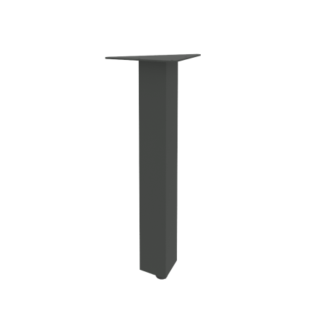 Опора треугольная одиночная Onix O.TO-4 Белый 150x150x450 (Антрацит)