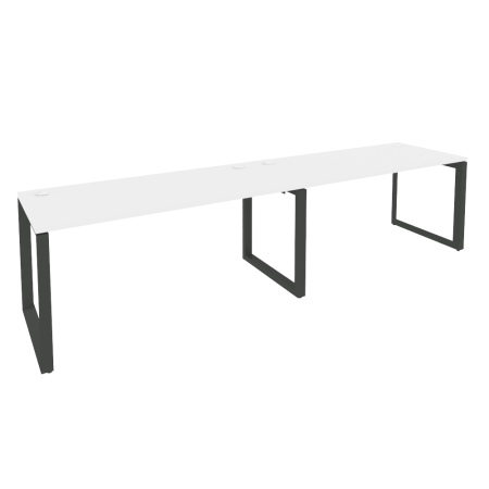 Рабочая станция на О-образном м/к Onix O.MO-RS-2.4.7 3160x720x750 (Белый Бриллиант/Черный металл)