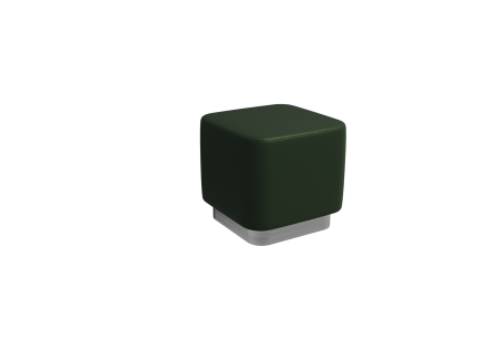 Пуфик PV-2 (Latte Lux 412/Серебро)