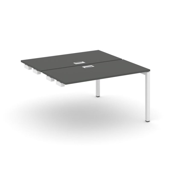 Стол-приставка к опорным элементам SN-5P.DPRS-002 (1180х1232х750) (Антрацит/Металл Белый)