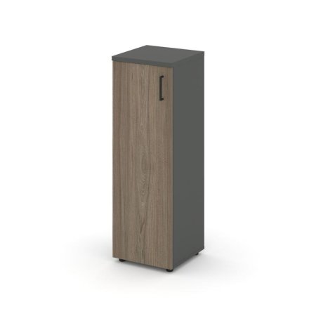 Шкаф средний узкий SN.STU.E-204(L) (400х400х1203) (Антрацит/Вяз Благородный)