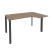 Стол эргономичный правый на П-образном м/к Onix O.MP-SA-2R 1380x980x750 (Тиквуд Темный/Белый Металл)