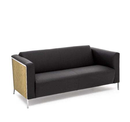 VISPO Диван 2-местный (ДУБ СВЕТЛ/ЧЕРНЫЙ)