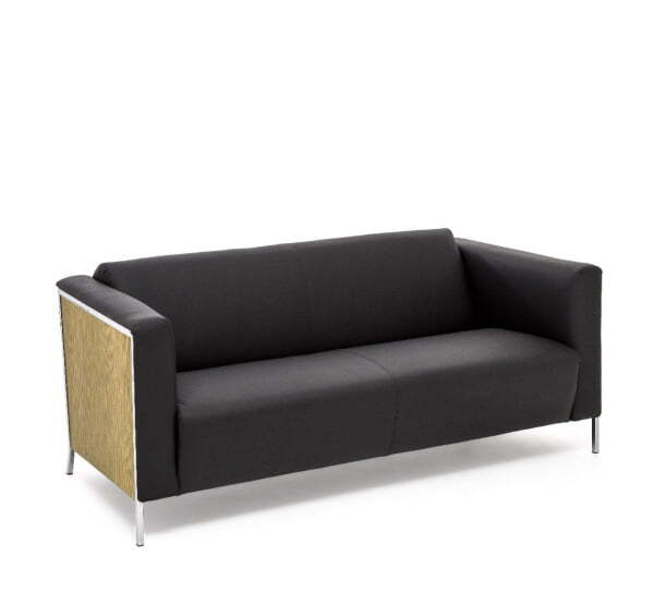 VISPO Диван 2-местный (ДУБ СВЕТЛ/ЧЕРНЫЙ)