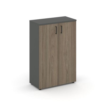 Шкаф средний широкий SN.STS-204 (796х400х1203) (Антрацит/Вяз Благородный)