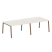 Стол для переговоров (2 столешницы) на А-образном м/к Metal System Style БА.ПРГ-2.3 2800x1235x750 (Дуб наварра/Серый металл)