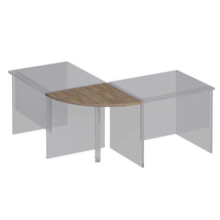 Угловой сегмент Комфорт К 204 600x750x25 (Дуб шамони темный)