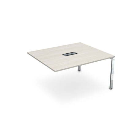 Конечный модуль Бенч-системы для переговорных столов Gloss НСПК-П.928 1600x1200x750 (IvoryХром)