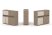 Тумба двойная + низкая надставка ES.NB.2N-22 (1500х410х1135) (Латте/Тиквуд Светлый)