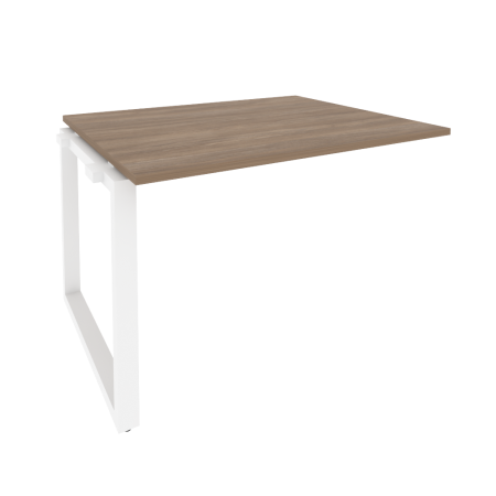Проходной наборный элемент переговорного стола Onix O.MO-NPRG-2 1180x980x750 (Дуб Аризона/Белый Металл)