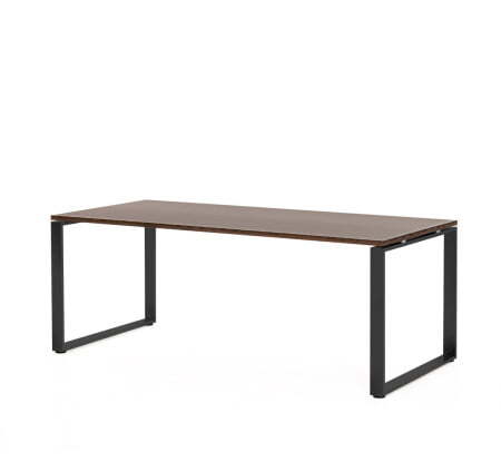 EXE Стол для руководителя 200 (Орех/Черный металл)