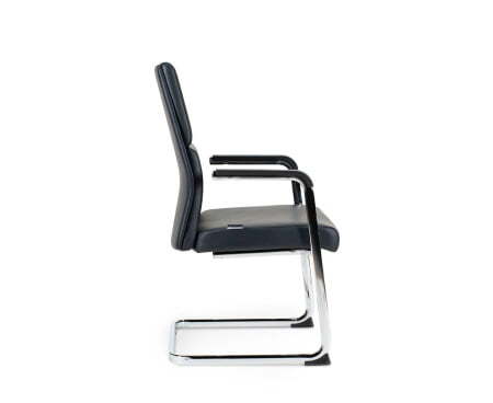 Лондон CF / хром / черный+черные вставки экокожа (Черный)