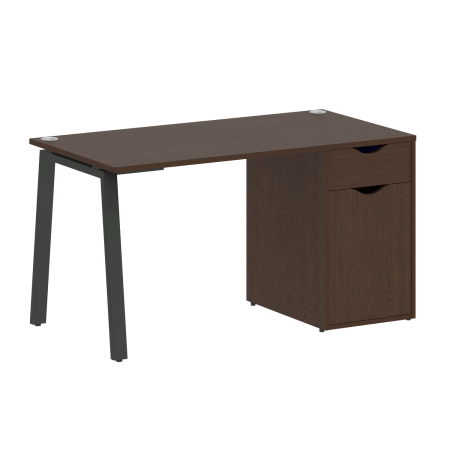 Стол письменный VR.SP-3-138.1.A 1380x720x750 (Венге Цаво/Антрацит Металл)
