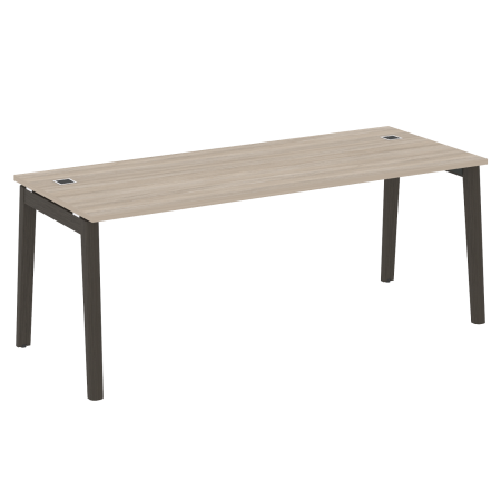Стол руководителя на деревянных опорах Onix Wood Direct OW.SRR-6.8 1980x800x750 (Дуб Аттик/Дуб Темный)