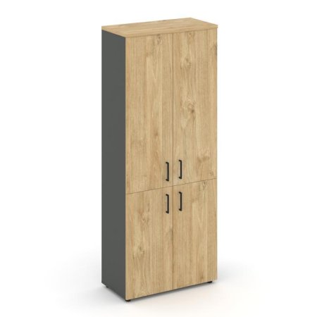 Шкаф высокий широкий SN.STS-104 (796х400х1982) (Антрацит/Тиквуд Светлый)