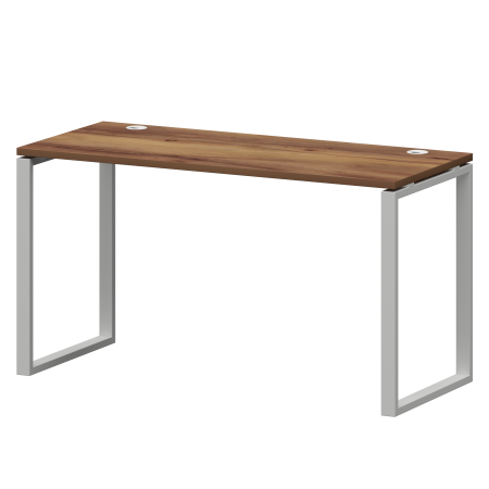 Стол на металлокаркасе Смарт СМС25-О-16К.60.Пр25 1600x600x750 (Таксония/Белый)