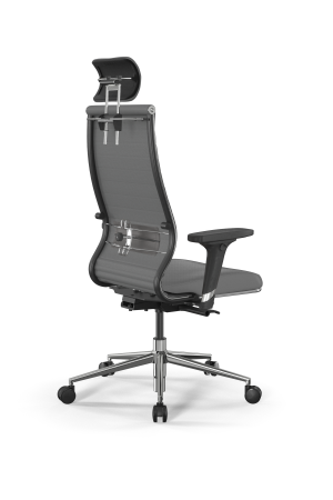 Кресло для руководителя Метта SynchroSit 10 B2-161D - Extra /Km02/Wm12/D02P/H3mL-2D(M24.B23.G18.W03) (Серый)
