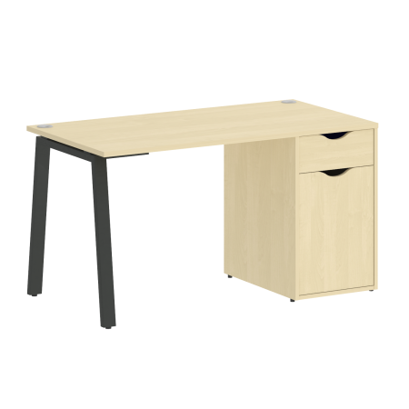 Стол письменный VR.SP-3-138.1.A 1380x720x750 (Клен/Антрацит Металл)