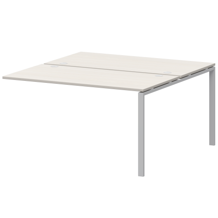 Модуль двойной на 2 рабочих места Арго-М АМБЭ-002 1200x1496x760 (Ясень шимо/Белый)