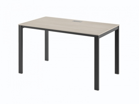 Стол на металлокаркасе одинарный Саньяна N-21 1350x750x750 (Акация МораваЧерный)