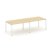 Стол переговорный SN-4P.SPRG-012.3 (2360х980х750) (Тиквуд Светлый/Металл Антрацит)