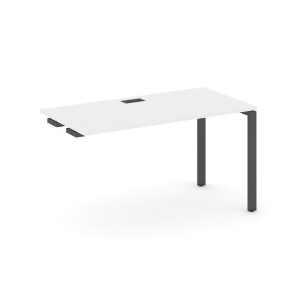 Стол-приставка к опорным элементам SN-6P.OPRS-004 (1580х600х750) (Белый/Металл Антрацит)