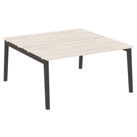 Рабочая станция на деревянных опорах Onix Wood OW.D.RS-2.4.8 1580x1635x750 (Денвер Светлый/Дуб Темный)