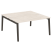 Рабочая станция на деревянных опорах Onix Wood OW.D.RS-2.4.8 1580x1635x750 (Тиквуд Светлый/Дуб Темный)