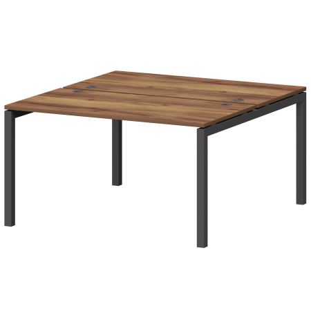 Бенч двойной на металлокаркасе Смарт СМС2-П-10К.149.Пр50 1000x1496x750 (Таксония/Антрацит)