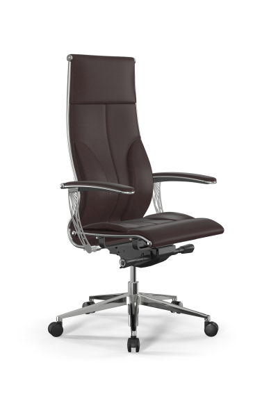 Кресло для руководителя Метта Samurai L1-10U - Infinity /Kc06/Nc06/U0mL-4c3(M26.B32.G25.W03) (Темно-коричневый)