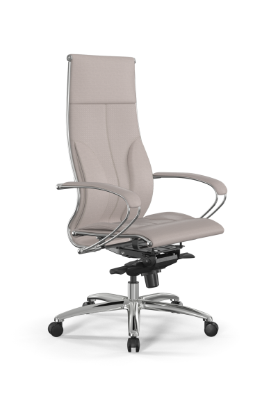 Кресло для руководителя Метта Samurai L1-10K - Infinity /Kc06/Nc06/K2cL(M06.B31.G04.W03) (Светло-бежевый)