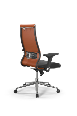 Кресло для руководителя Метта Sit 10 B2-163D - T+Extra /Km00/Wm12/D02P(M09.B23.G18.W02) (Черный | Оранжевый)