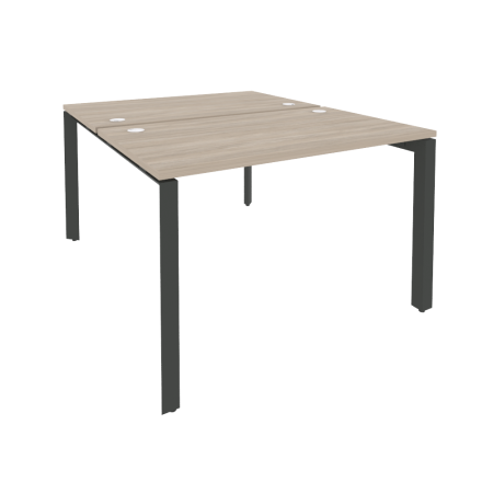 Рабочая станция на П-образном м/к Onix O.MP-D.RS-2.2.7 1180x1475x750 (Дуб Аттик/Черный металл)