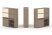 Тумба двойная + высокая надставка ES.NB.2V-23 (1500х410х1520) (Латте/Тиквуд Светлый)