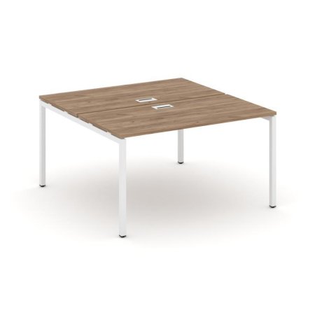Рабочая станция 2-х сторонняя SN-4P.DRS-011 (980х1432х750) (Дуб Табак/Металл Белый)