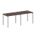 Рабочая станция на 2 раб.места Metal System Style БП.СМ-2.1 2000x720x750 (Дуб Наварра/Серый металл)