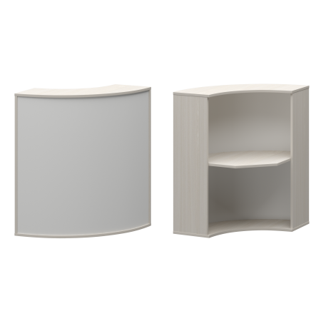 Стойка угловая Ресепшн А-550 900x900x1220 (Ясень шимо)