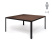 ENZO Стол для переговоров 140 см (Светлый эвкалипт/Черный)