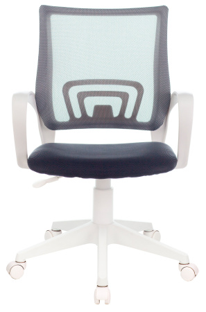 Кресло CH-W695NLT темно-серый TW-04 TW-12 сетка/ткань крестов. пластик пластик белый (Темно-серый)