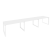 Рабочая станция на О-образном м/к Onix O.MO-RS-3.3.8 4140x800x750 (Тиквуд Темный/Белый Металл)