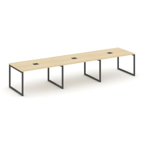 Стол переговорный SN-4O.SPRG-023 (4410х980х750) (Акация Лорка/Металл Антрацит)