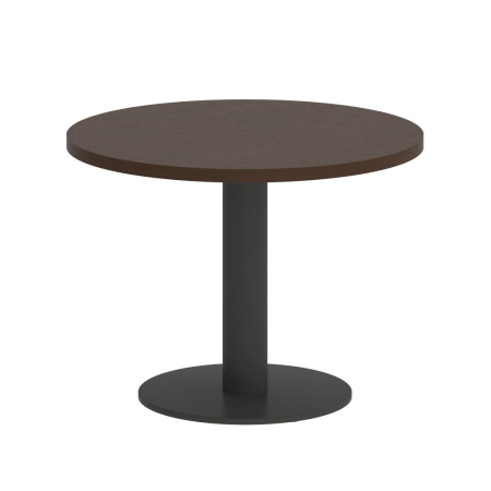 Стол журнальный круглый VR.SP-5-60.1G 600x600x450 (Венге Цаво/Антрацит Металл)