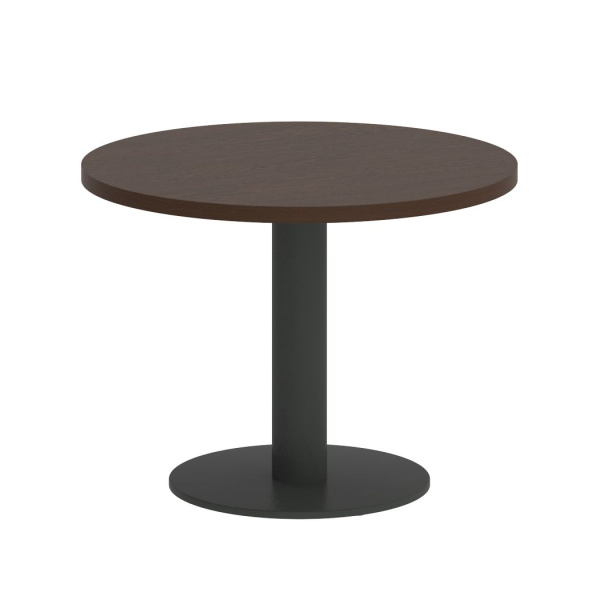 Стол журнальный круглый VR.SP-5-60.1G 600x600x450 (Венге Цаво/Антрацит Металл)