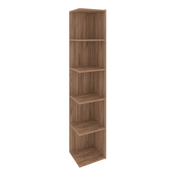 Модуль приставной 5 ячеек Locker Plus LK.PM-5 390x350x1983 (Дуб Табак)