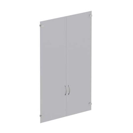 Двери стеклянные (комплект - 2 шт.) Формула ФР 605 380x0x1120 (Вяз светлый)