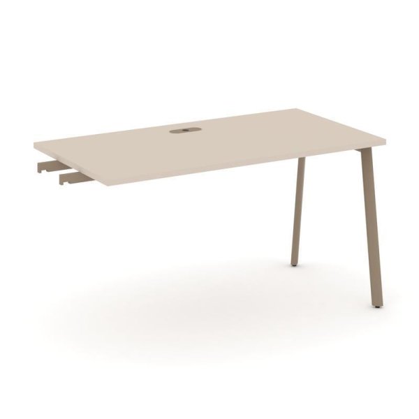 Стол приставка к опорным тумбам ES.SPR-3-LP (1380х730х750) (Капучино/Металл Латте)