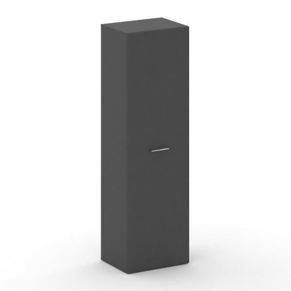 Шкаф средний высокий универсальный Cross CRU.SM-101 (600x460x2000) (Базальт UM-Черный UM)